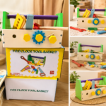 جعبه ابزار چوبی دسته دار