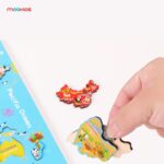 نقشه جهان چوبی مگنتی - Image 10